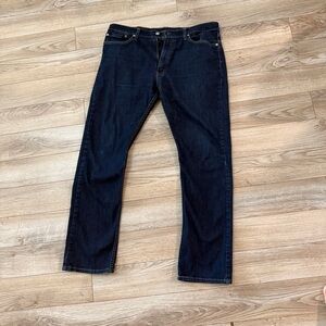 Levis 513 Jeans Slim Straight Dark Wash Mens Size 36x32